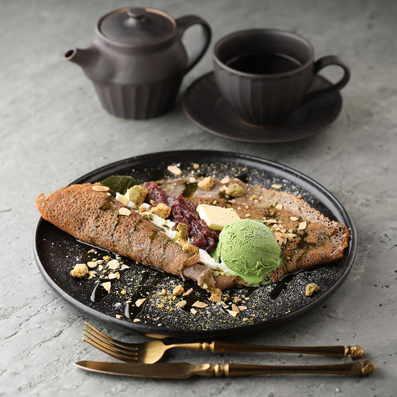抹茶あんバターガレット