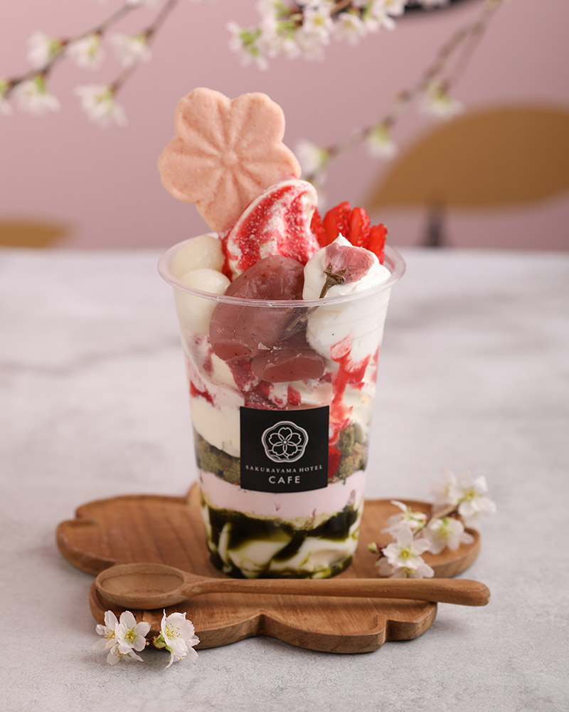 桜抹茶のカップパルフェ